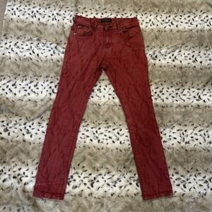 Valabasas Play Boys Sz. 12‎ Distressed Jeans Red Skinny